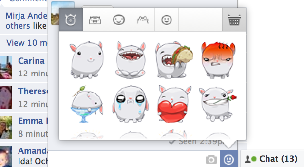 stickers facebook